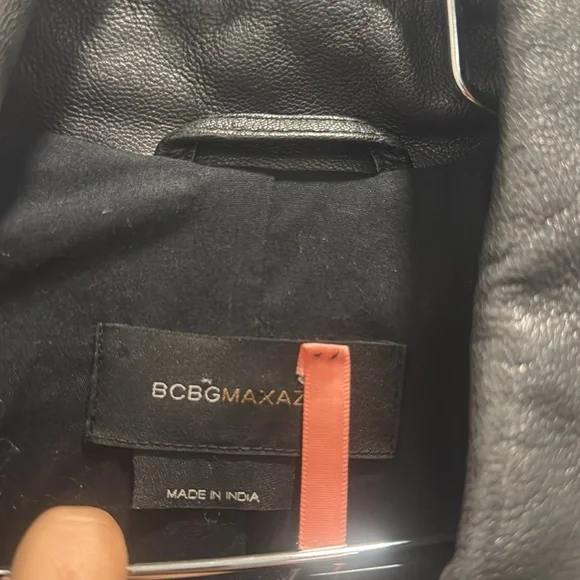 BCBG sample leather trench coat - Picture 5 of 7